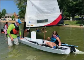  ?? PHOTO PROVIDED ?? Bill Becker teaches classes every Saturday as part of Sailing Saturdays on Lake Maxinkucke­e.