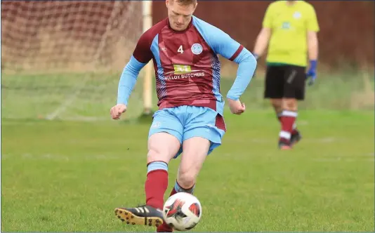  ?? ?? Ciaran Beacom grabbed two goals for Tummery Athletic in their Mulhern Cup win.