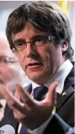  ??  ?? Demands: Carles Puigdemont