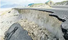  ?? Pictures: City of Cape Town ?? The road at Monwabisi resort on False Bay.