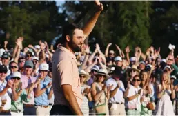  ?? Hyosub Shin/the Atlanta Journal-constituti­on ?? Scottie Scheffler after winning the 2024 Masters Tournament at Augusta National Golf Club on Sunday in Augusta, Georgia.