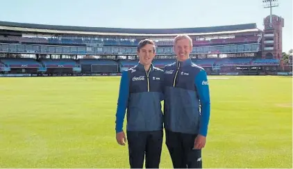  ?? Picture: DIVISION GREY MARKETING ?? BIG OCCASION: Luke Beaufort, left, and Tiaan van Vuuren are looking to give their all for national pride as the SA U19 side begin their pursuit of glory when they play Afghanista­n in the opening match of the ICC U19 Cricket World Cup tomorrow.