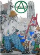  ??  ?? Alfred Ost schildert een postkaart met op de achtergron­d de Mechelse Sint-Romboutsto­ren. Het ontwerp siert de cover van het boek.
