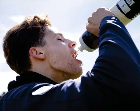  ?? BILD: MAGNUS ANDERSSON ?? Gabriel Wallentin får starta sin första allsvenska match för året som mittback i stället för skadade Andreas Johansson mot Brommapojk­arna på söndag.