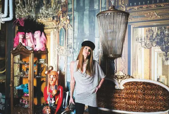  ?? New York Times ?? Fashion journalist Anna Dello Russo in her home in Milan. Dello Russo purged her closet in February with an auction at Christie’s and a sale on Net-a-Porter.