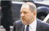  ?? MARK LENNIHAN AP ?? Allegation­s against Harvey Weinstein led to the #Metoo movement.