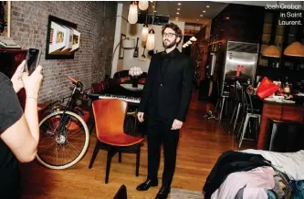  ??  ?? Josh Groban in Saint Laurent.