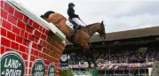  ??  ?? Irish rider Padraic Judge in action at the RDS in August