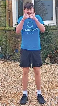  ?? ?? Rowan Munro from Southport is raising money for Rainbow Hub