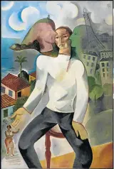  ?? FOTOS ROMULO FIALDINI ?? Destaques. Quadros ‘Como Meu amigo Chagall’ e autorretra­to de 1927 são algumas das obras mais icônicas da exposição no MAM