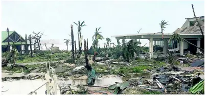  ?? AP ?? This September 6, 2017 photo shows storm damage in the aftermath of Hurricane Irma in St Martin.