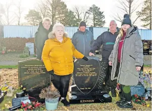  ?? ?? Families still looking for answers to find if they will have to rebury their loved one at Ayr Cemetery