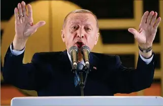  ?? ?? ERDOGAN.
“No hay problema que no podamos solucionar”, dice ante la crisis económica.