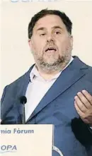  ?? SÍLVIA JARDÍ / ACN ?? Oriol Junqueras, ayer