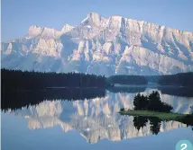  ?? TRAVEL ALBERTA ?? A view of Two Jack Lake in Banff National Park 2