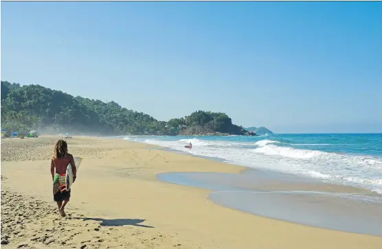  ?? PHOTOS: GREG OLSEN ?? Be sure to check out the beaches in the tiny villages of Nayarit. San Pancho offers a beautiful beach and there are a growing number of bars and restaurant­s in town.