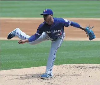  ?? GETTY IMAGES ?? It looks like Marcus Stroman’s reliance on the sinking fastball this season has taken some of the mystery out of at-bats for hitters. The batting average off Stroman sinkers in the strike zone is .338 in 2016.