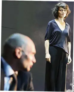  ?? N O T N E K M A R T S I R T : e r u t c i P ?? Stage presence: Juliette Binoche as Antigone