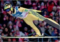  ?? AP file ?? Noriaki Kasai during the 18th World Cup Ski Jumping. —