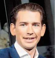  ??  ?? Sebastian Kurz: Klarer Start- Ziel- Sieg?