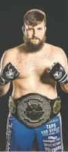  ??  ?? Edmonton heavyweigh­t Tanner Boser’s debut in the Octagon has been put on hold.