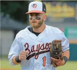  ?? HADDOCK TAYLOR/BALTIMORE SUN BARBARA ?? Subtle changes at the plate have led Orioles prospect Connor Norby from High-A Aberdeen to Double-A Bowie and ultimately to a call-up Tuesday to Triple-A Norfolk, where the 22-yearold clobbered the first pitch he saw in his debut for a homer, his 26th of the season.