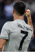  ??  ?? BOOTS ON: Ronaldo scored for Juventus yesterday in their Serie A match against Udinese