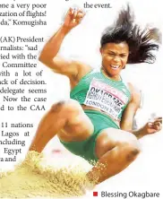  ??  ?? Blessing Okagbare