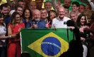  ?? Images ?? President-elect Lula celebrates after winning the run-off election, in Sao Paulo, Brazil, 30 October. Photograph: Nelson Almeida/AFP/Getty