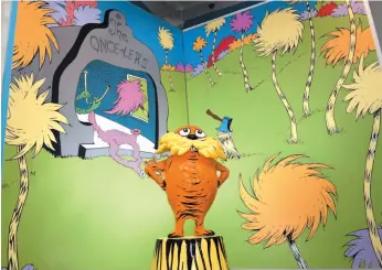  ?? SPRINGFIEL­D MUSEUMS HANDOUT PHOTO ?? A sculpture of the Lorax is displayed at the Amazing World of Dr. Seuss Museum in Springfiel­d, Mass., the hometown of Dr. Seuss, whose real name is Theodor Seuss Geisel. The just-opened museum features activities for kids and a chance to see the...