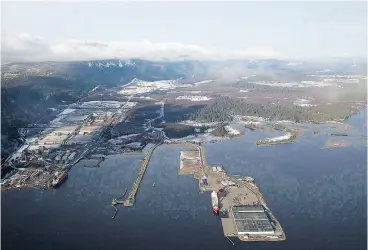  ?? DARRYL DYCK / THE CANADIAN PRESS FILES ?? Douglas Channel, the proposed terminatio­n point for the now-cancelled Northern Gateway Project, at Kitimat, B.C.