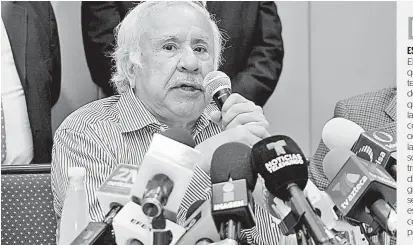  ??  ?? | Florencio Hernández dijo que el Gobierno de la CDMX ha privilegia­do la corrupción