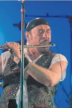  ??  ?? Ian Anderson will lead Jethro Tull in Perth.