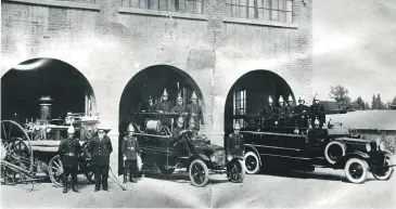  ?? SUPPLIED ?? Blenheim’s firefighte­rs in years gone by.