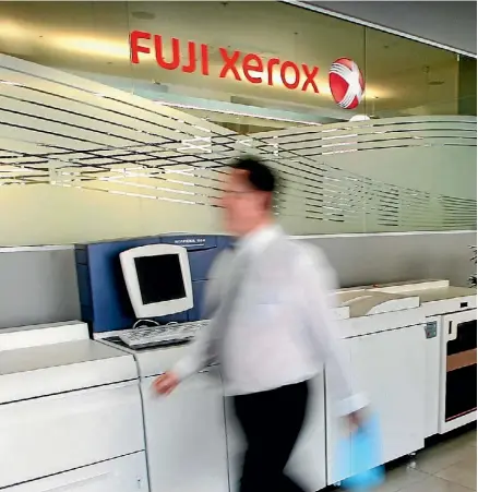  ?? ANDREW GORRIE/STUFF ?? Fuji Xerox’s parent could still launch legal action.