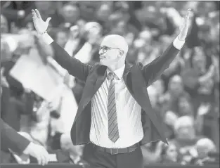  ?? MARK MIRKO/HARTFORD COURANT ?? Coach Dan Hurley conducted UConn’s first winning season since 2015-16, and is now breaking it down, game-by-game, in a self-revealing, diary form on Instagram.