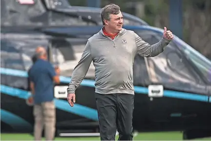  ?? ANDRES LEIVA/PALM BEACH POST/USA TODAY NETWORK ?? Georgia coach Kirby Smart says proposed changes to clock operating rules shouldn’t significan­tly impact college football games next season.