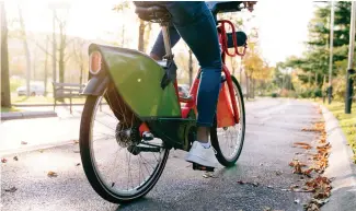  ?? Photo by Koldo Studios/Getty. ?? Copenhagen has highways reserved for cyclists who commute longer distances, and HUB Cycling thinks they’re a good idea for the region’s residents who ride ebikes.