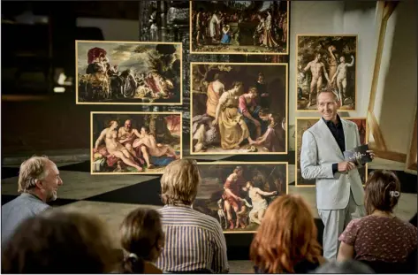  ?? MARK DE BLOK — MAX VIA THE NEW YORK TIMES ?? Pieter Roelofs, a curator at the Rijksmuseu­m in Amsterdam and judge on “The New Vermeer,” a TV show combining highbrow culture and mass entertainm­ent that has been a sensation in the Netherland­s.