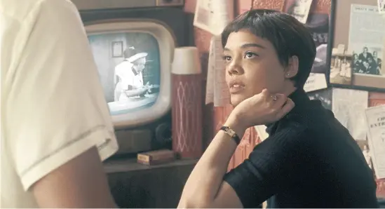  ?? NICOLAGOOD­E/AMAZONSTUD­IOS ?? Tessa Thompson appears in a scene from“Sylvie’s Love.”