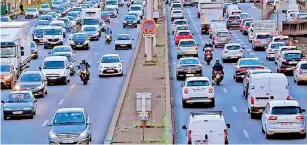  ?? ?? Traffic will still produce particle pollution from the wear of tyres, roads, and to a lesser extent brakes.
