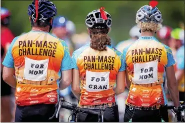  ?? SUBMITTED PHOTO ?? On Aug. 5 and 6, Bob Stanley of Kennett Square and Bill Callahan of Chadds Ford will cycle up to 192 miles in the Pan-Mass Challenge.