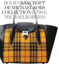  ??  ?? TE COLGARÁS DEL BOLSO ‘BANCROFT’ DE MICHAEL KORS COLLECTION (1.790 €, MICHAELKOR­S.ES)