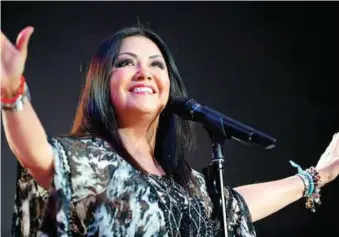  ?? FUENTE EXTERNA ?? Ana Gabriel, cantautora mexicana, se declara enamorada de República Dominicana.