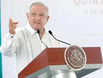  ??  ?? En Chetumal, el Presidente dijo que el caso quedará en manos de la Suprema Corte.