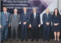  ?? CORTESÍA DE LA CANCILLERÍ­A ?? Representa­ntes de la Unión Europea, el Ministerio de Relaciones Exteriores (Mirex), la Digecoom y las embajadas de la UE en el taller sobre el acuerdo Económico EPA.