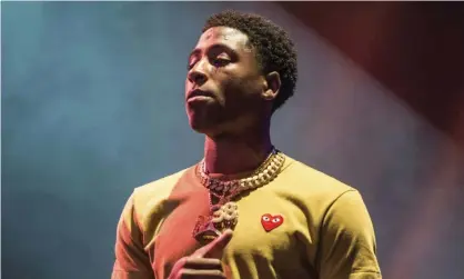  ??  ?? YoungBoy Never Broke Again on stage in August 2017. Photograph: Amy Harris/Invision/AP