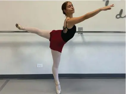  ?? CORTESÍA ?? Mónica Castro Naranjo se enamoró del ballet a primera vista.