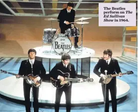  ??  ?? The Beatles perform on The Ed Sullivan Show in 1964. The Korean War, memorializ­ed in Washington, provides the setting for Jeff Shaara’s latest historical novel, The Frozen Hours.