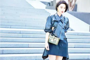  ?? — VCG photo ?? Several luxury brands are reeling over Fan’s ban because she is their brand ambassador.